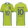 Custom Soccer Jersey with Name Number Team Logo Personalized Soccer V-Neck Shirt for Youth X-Large Lime view 1