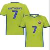 Custom Soccer Jersey with Name Number Team Logo Personalized Soccer V-Neck Shirt for Youth X-Large Lime view 2
