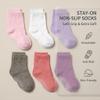 BBPIG Baby Socks Cotton Toddler Socks Grips Non Slip Bottom Kids Socks Boys Girls Low Cut for Infants (0-1T, Girls) view 2