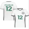 Custom Soccer Jersey with Name Number Team Logo Personalized Soccer V-Neck Shirt for Adult 3X-Large White/Black view 2
