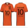 Custom Soccer Jersey with Name Number Team Logo Personalized Soccer V-Neck Shirt for Adult 3X-Large Orange view 1