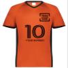 Custom Soccer Jersey with Name Number Team Logo Personalized Soccer V-Neck Shirt for Adult 3X-Large Orange view 3
