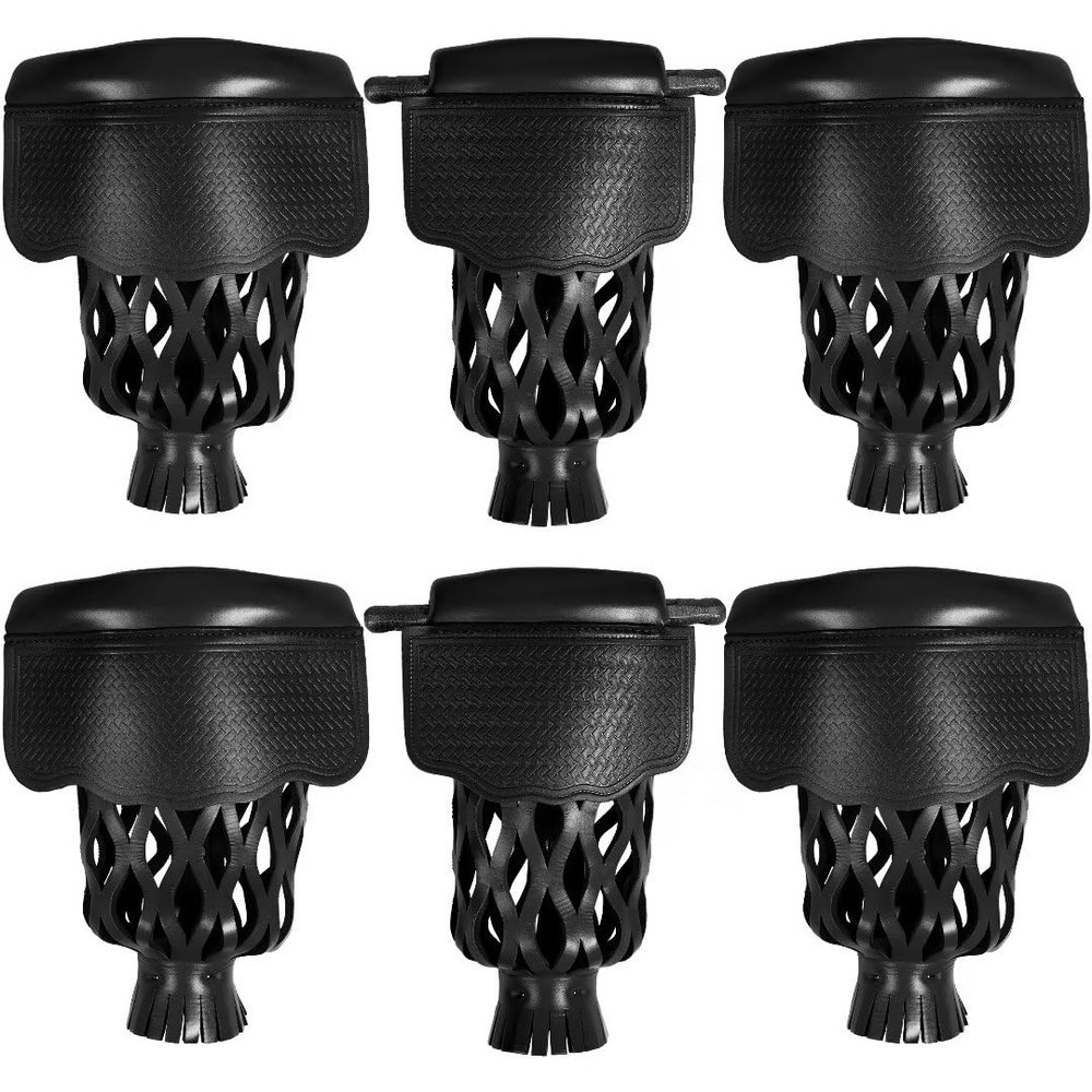 Collapsar Pool Table Pockets,Leatherette Billiard Pockets Set of 6,Replacement Pockets for Pool Table Accessories
