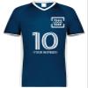 Custom Soccer Jersey with Name Number Team Logo Personalized Soccer V-Neck Shirt for Adult Medium Navy view 3
