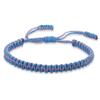 COLORFUL BLING Tibetan Buddhist Bracelets for Women Men Handmade Braided Rope String Lucky Protection Wristbands Prayer Family Couple Jewelry-blue purple view 1