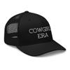 RIVEMUG Cowgirl Era Premium Curved Bill Trucker Hat Mid Crown Adjustable Rodeo Cap for Women Black view 4