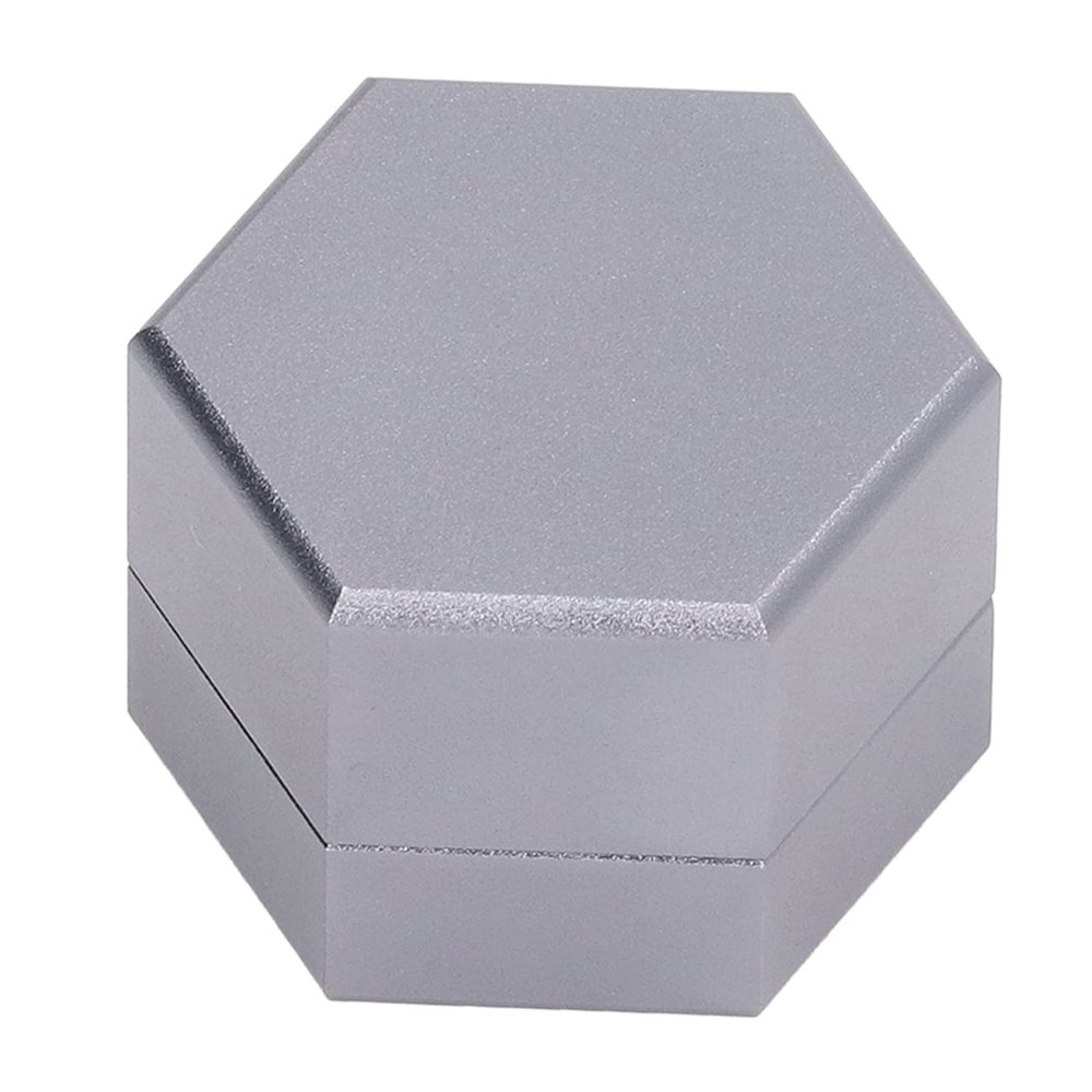 Alvinlite Pool Cue Chalk Holder Mini Portable Billiard Chalk Case Hexagonal Pool Cue Chalk Box Holder Billiard Accessories(Gray)