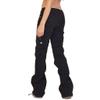 Women's Cargo Pants for Work High Waisted Baggy Cargo Jeans Straight Wide Leg Y2K Streetwear Trousers Plus Size Black view 3