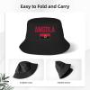 DABOYOZHZH Angola Flag Cool Bucket Hat Fisherman Hats for Travel Fishing Hiking Beach Cap Multi view 3