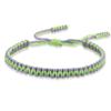 COLORFUL BLING Tibetan Buddhist Bracelets for Women Men Handmade Braided Rope String Lucky Protection Wristbands Prayer Family Couple Jewelry-green purple view 1