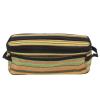 Camp Kitchen Organizer,Travel Toiletry Bottle, Camping Cookware Holder, Tableware Storage Bag, Ethnic Style Canvas Multipurpose Green Stripe Designed Tableware Storage Bag for Outdoor Travel Camping view 1