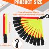 Copkim 24/48/72/96/120 Pcs Trail Markers for Hunting Reflective Trail Markers High Visibility Glow Tree Reflector Tags with Clip for Tree Stand Hunting Hiking Camping(Bright Orange, Yellow,48) view 2