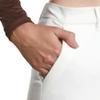 SANDY & SID Cropped Pants for Women Petite Small Size Mid Waist Slim Fit Work Pants Stretch Trousers Slack Casual Office Wear White view 3