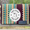 EQUIGEAR Horse Western Show Saddle pad/New Zealand Wool Western Saddle Blanket Top Wool Pad Sensor Flex (Customization Available) J491 (36x40) view 1