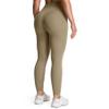 Aoxjox High Waisted Workout Leggings for Women Tummy Control Buttery Soft Yoga Metamorph Deep V Pants 26" (Taupe, XX-Small) view 1