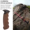 BESPORTBLE Tools Skiing Supplies Hiking Pole Adapter Sturdy Stick Handle Grip Round Hiking Pole Grip Trekking Pole Spherical Handle Hiking Stick Handle ski Equipment Cork Straight Handle view 2