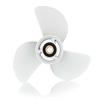 Aoryimt 13 1/2x15-K Boat Motor Aluminum Alloy Propeller fit for Yamaha Engine60HP 70HP 75HP 80HP 85HP 90HP 115HP 130HPOutboard Propeller15 Tooth-RH-3 Blades-White 13.5x15 Pitch Replaces6E5-45947-00-EL view 1
