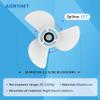 Aoryimt 13 1/2x15-K Boat Motor Aluminum Alloy Propeller fit for Yamaha Engine60HP 70HP 75HP 80HP 85HP 90HP 115HP 130HPOutboard Propeller15 Tooth-RH-3 Blades-White 13.5x15 Pitch Replaces6E5-45947-00-EL view 2