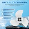 Aoryimt 13 1/2x15-K Boat Motor Aluminum Alloy Propeller fit for Yamaha Engine60HP 70HP 75HP 80HP 85HP 90HP 115HP 130HPOutboard Propeller15 Tooth-RH-3 Blades-White 13.5x15 Pitch Replaces6E5-45947-00-EL view 3