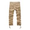 JEKE-DG Men's Casual Cargo Pants Straight Type Military Army Camo Trousers Combat Outdoor Work Pant with 8 Pockets (40,Khaki) view 3