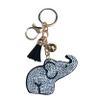 Popfizzy Rhinestone Elephant Keychain for Women and Girls, Fun Animal Bag Charms, Bling Purse Charms, Trunk Up Elephant Gifts view 1