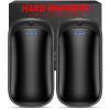 Lerat 2 Pack Hand Warmers Rechargeable, Portable Electric Handwarmers Reusable, Smart Heating UL Certified, Outdoor/Indoor/Warm Gifts for Christmas Men Women Kids (Black&Black*2) view 1
