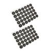 Kisangel 4sheets Professional Wear-Resistant Billiard Stickers of Self-Adhesive Snooker Dots for Pool Tables Fibre Cloth Markers for Accurate view 1