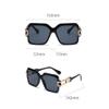 HPIRME Oversized Sunglasses Men Women Candy Color Gradient Sun Glasses Shades Eyewear,1,One size view 2