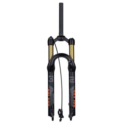 Suspension Fork 27.5/29 Inch Shock Absorbing and Vibration-Proof Air Pressure Component Magnesium Alloy Fork (Color : Black Wire Control, Size : 27.5)