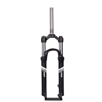 26/27.5 Inch Aluminum Alloy Oil Spring Shock-Absorbing Shoulder Control Lockout Front Fork for Mountain Bikes (Color : Black, Size : 26)