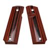 Embrace Customization: Elevate Your 1911 with a Guuun Grip - Polished Surface, Colorful Synthetic Wood, and Enhanced Control - Red view 1