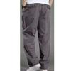 JEKE-DG Mens Casual Drawstring Cargo Pants Lightweight Relaxed Fit Sweatpants Straight Fit Trousers with Pockets (Large,Dark Gray 2) view 2
