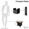 Audoyon Foldable Camping Side Table, Ultralight Small Beach Aluminum, Portable Outdoor Table with Carry Bag and Storage for Picnic, Grill, Hiking, Fishing, Sand, Camping, Nature view 3