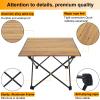 Audoyon Foldable Camping Side Table, Ultralight Small Beach Aluminum, Portable Outdoor Table with Carry Bag and Storage for Picnic, Grill, Hiking, Fishing, Sand, Camping, Nature view 4