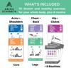 Arena Strength Stretch, Mobility, Flexibility Exercise Cards. Workout Card Decks for Stretching. Improve Mobility and Flexibility. view 2