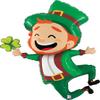 balloons 39 Inch St Patricks Day Jumping Leprechaun view 1