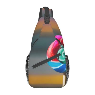 SSIMOO Lollipop Pattern Functional Outdoor Travel Hiking Backpack-Perfect For Cycling, Leisure And Outdoor Adventures