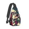 SSIMOO Floral Skulls Functional Outdoor Travel Hiking Backpack-Perfect For Cycling, Leisure And Outdoor Adventures view 2