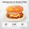 AI Hand Warmers Rechargeable 2 Pack, 20Hrs Long Safe Heat, AI Smart Chips Electric Hand Warmers, Portable Pocket Heater, Gifts for Christmas, Outdoor, Golf, Hunting, Camping Accessories view 3