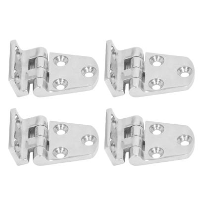 4 Pcs Boat Hinge, 316 Stainless Steel Door Hinge Marine Grade, 38X54mm Marine Hatch Hinge, Strong Stability and Durability for Flat Hatches On Boat Cabinets, Yachts, Rvs, House Doors