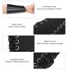 WOOXGEHM Archery Arm Guard, Skin Friendly, Comfortable, Breathable, Adjustable Archery Armguard, Artificial Leather Durable Arm Protection Tools for Archery(Black) view 3