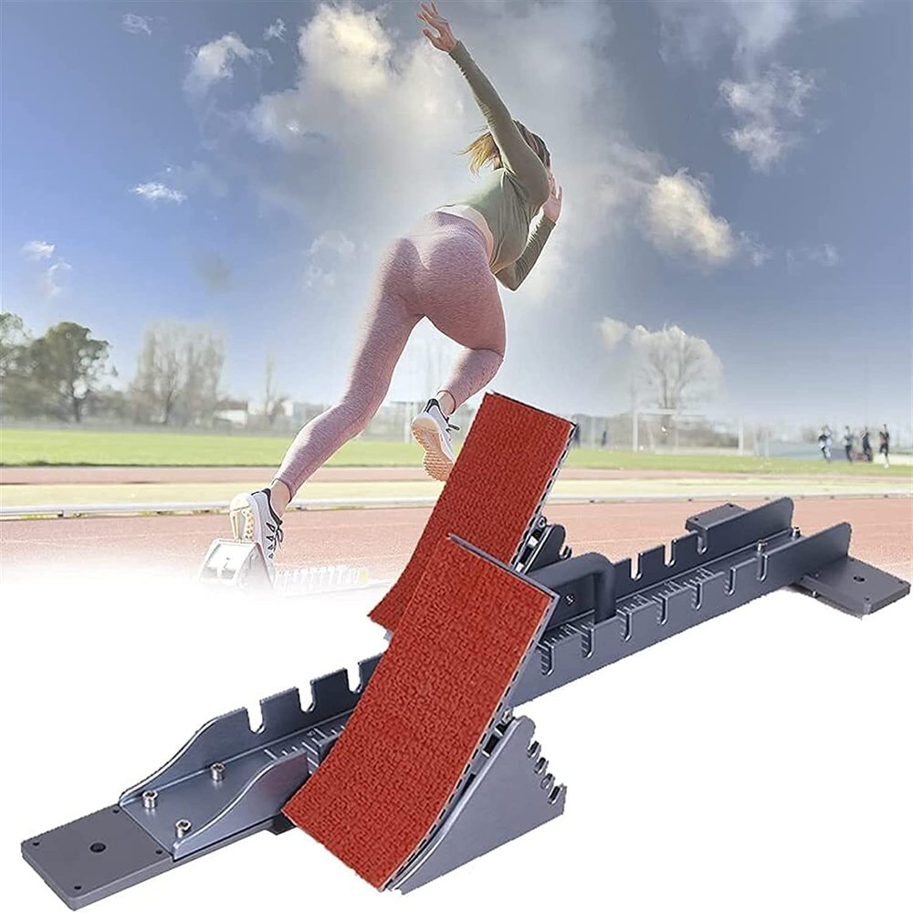 ELGADO Multi-Function Lightning Starting Block, Athletics Scholastic Starting Block for Plastic Runway Cinder Track