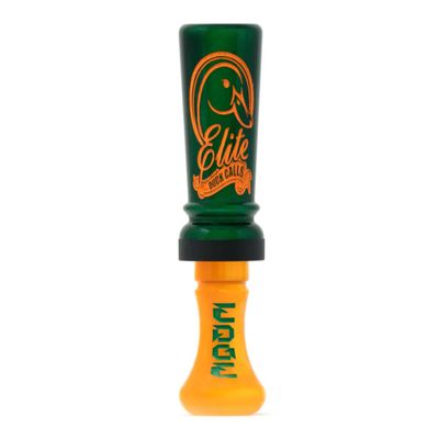 Elite Duck Calls Acrylic Duck Call - Cache Series for Mallard, Wood Duck, Teal, Gadwall & Pintail - Single Reed or Double Reed Hunting Calls (The Edge - Double Reed, Venmon (Black Gold Pearl))