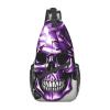 SSIMOO Purple Rose And Skull Functional Outdoor Travel Hiking Backpack-Perfect For Cycling, Leisure And Outdoor Adventures view 1