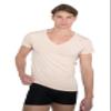 ALBERT KREUZ Invisible Organic Stretch Cotton Business Undershirt deep v-Neck 4XL Beige view 4