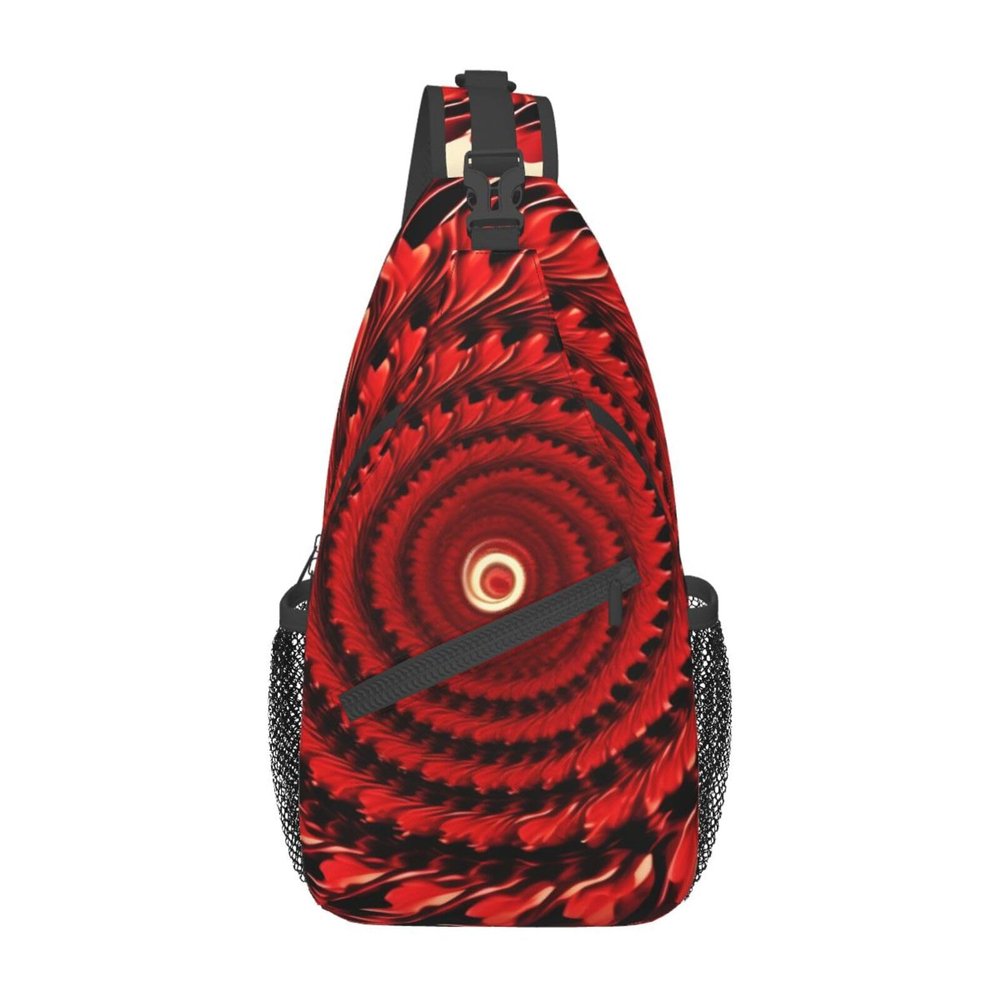SSIMOO Flower Vortex Spiral Functional Outdoor Travel Hiking Backpack-Perfect For Cycling, Leisure And Outdoor Adventures