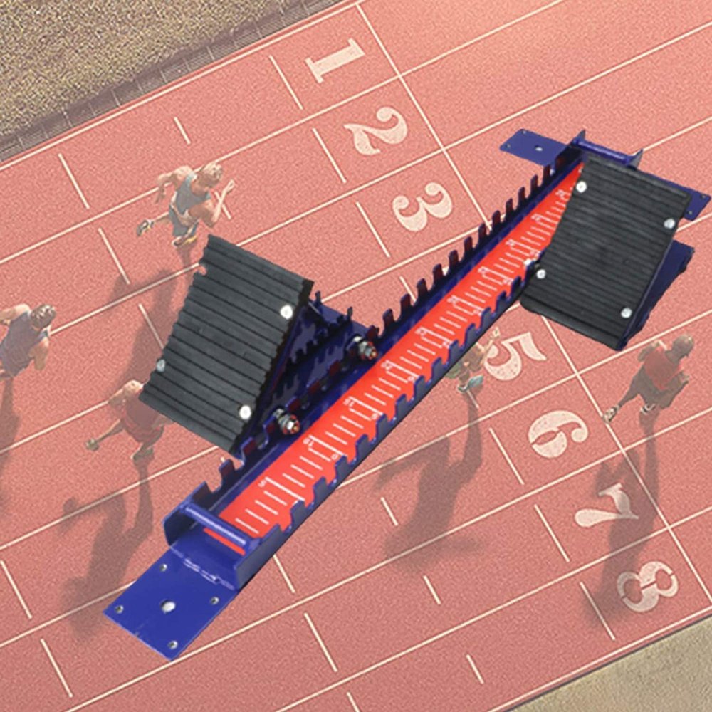 ELGADO Starting Block Easy to Carry, Adjustable Pedal, Track and Field Starting Block, Adjustable Design, Suitable for Daily Training