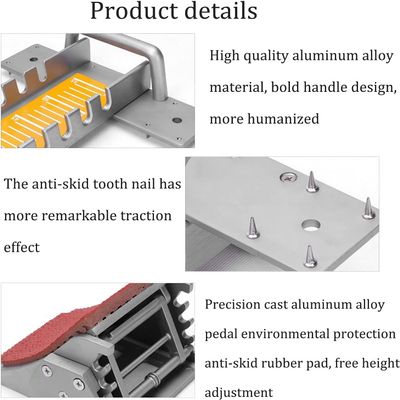 ELGADO Starting Block Athletics Track, Field Competition Runway Starting Device with Adjustable Foot Pedal, Rubber Pedal, Size: 70/15/5CM * 27.56/5.91/1.97in for School Competition
