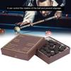 50pcs/Box Kit for Snooker & Pool Cues Sticks and Cues Replacement Tips, Red Leather Cues Tips, Billiard Accessory Kit, Cues Balls Control Tips view 4