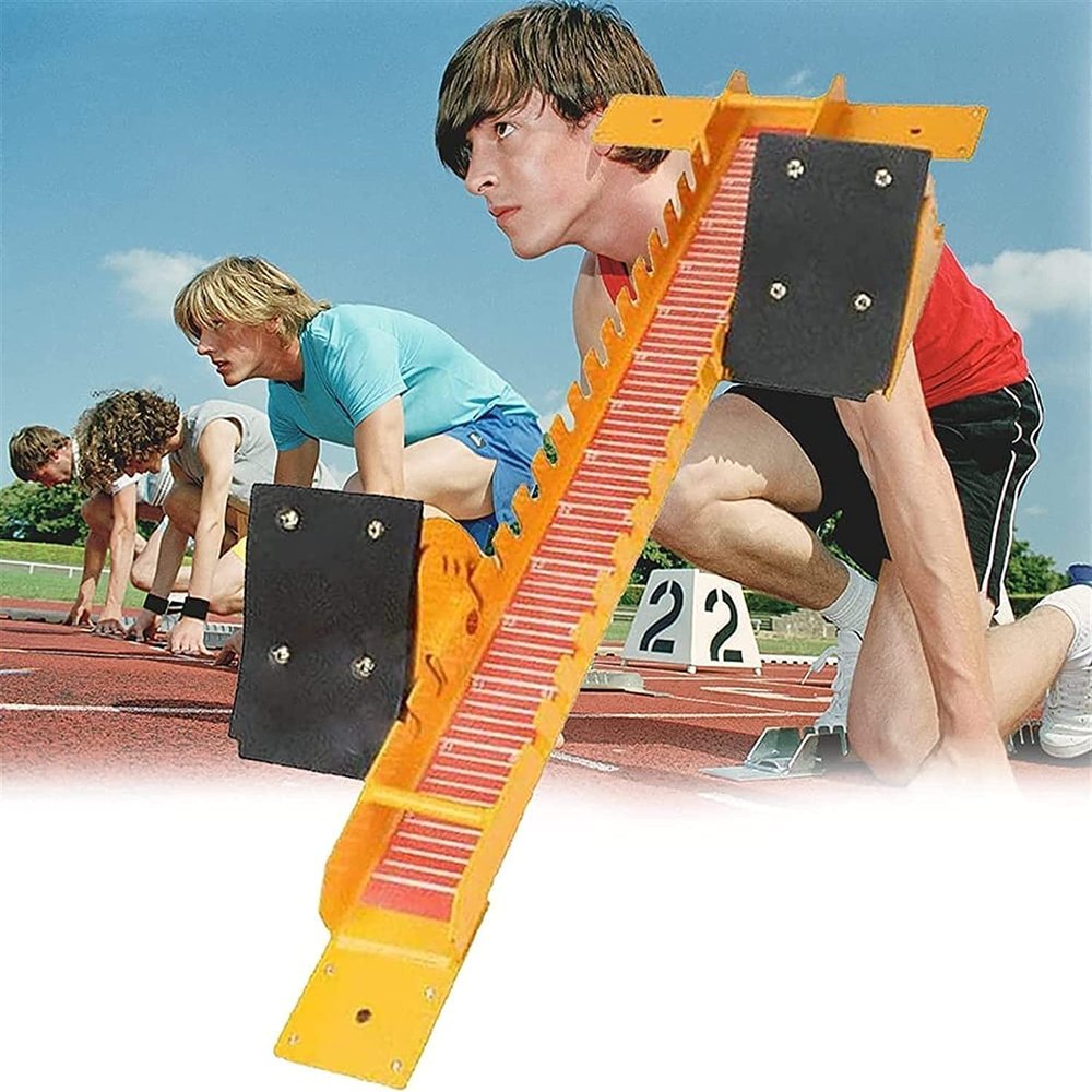 ELGADO Adjustable Starting Block, Athletics G2 ?Starting Block with Can Be Adjusted Freely, Strong and Durable, Not Easy to Rust for Application Plastic Track, Sand